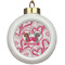 Valentine's Day Ceramic Ball Ornament (Personalized)
