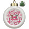 Valentine's Day Ceramic Ball Ornament - Christmas Tree (Personalized)