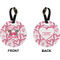 Valentine's Day Circle Luggage Tag (Front + Back)
