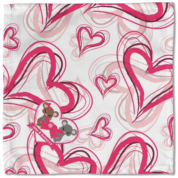 Valentine's Day Cloth Napkins - Personalized Lunch (Single Full Open)