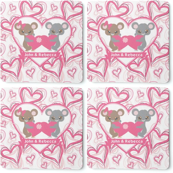 Valentine's Day Coaster Rubber Back - Apvl