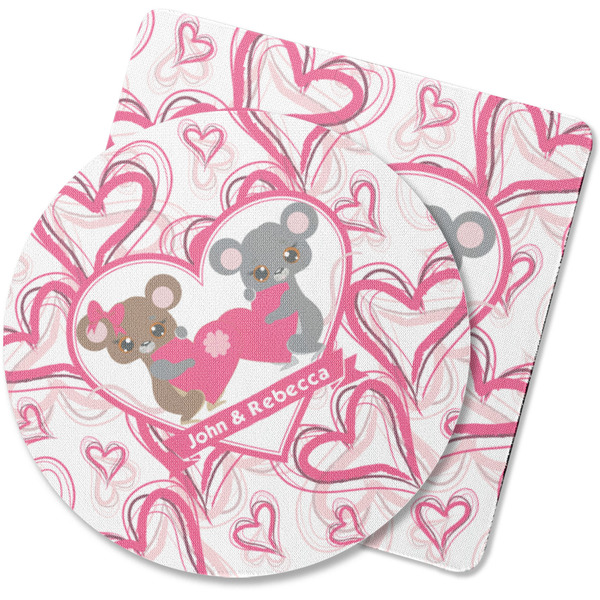 Custom Valentine's Day Rubber Backed Coaster (Personalized)