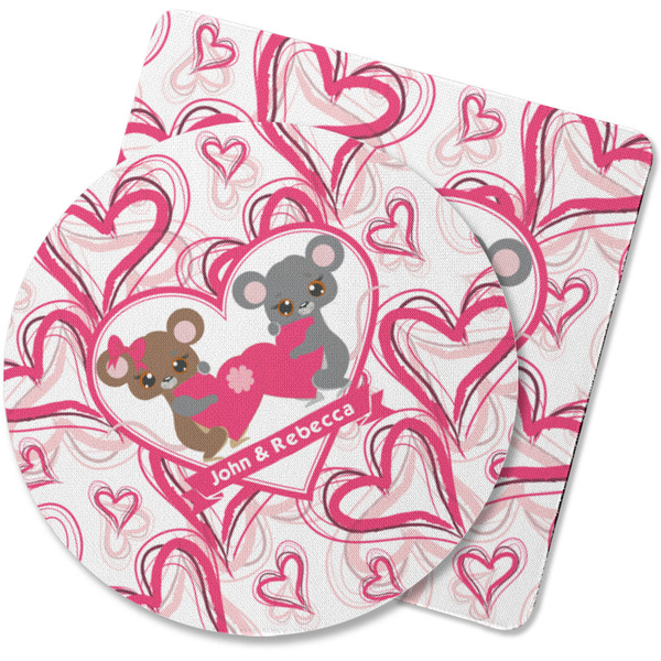 Custom Valentine's Day Rubber Backed Coaster (Personalized)