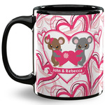 Valentine's Day 11 Oz Coffee Mug - Black (Personalized)