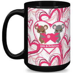 Valentine's Day 15 Oz Coffee Mug - Black (Personalized)