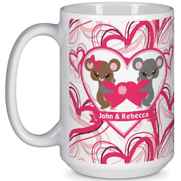 Custom Valentine's Day 15 Oz Coffee Mug - White (Personalized)