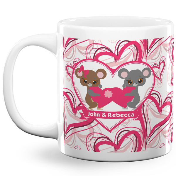 Custom Valentine's Day 20 Oz Coffee Mug - White (Personalized)