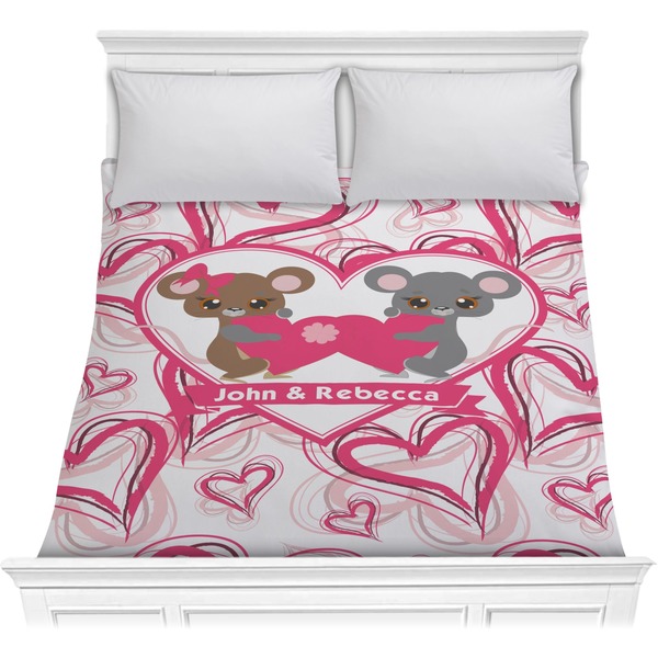 Custom Valentine's Day Comforter - Full / Queen (Personalized)