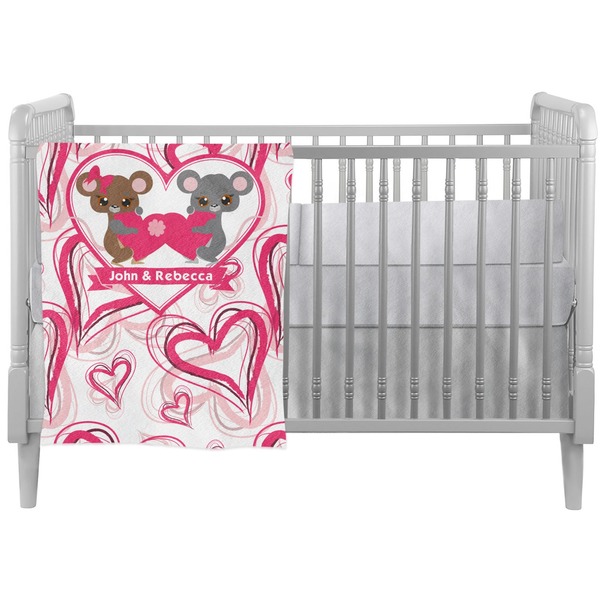 Custom Valentine's Day Crib Comforter / Quilt (Personalized)
