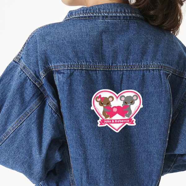 Custom Valentine's Day Twill Iron On Patch - Custom Shape - X-Large (Personalized)