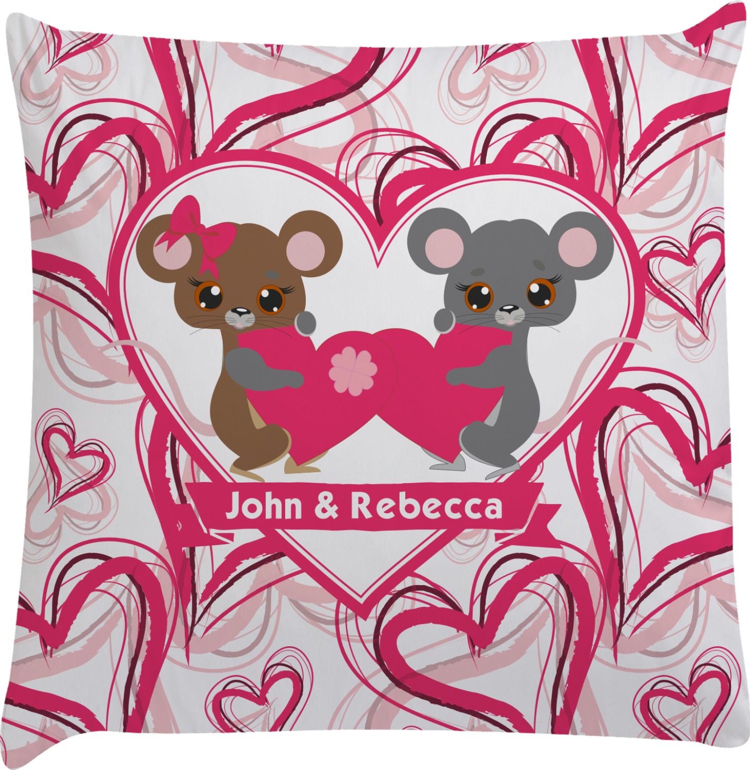 Valentine's Day Decorative Pillow Case (Personalized ...