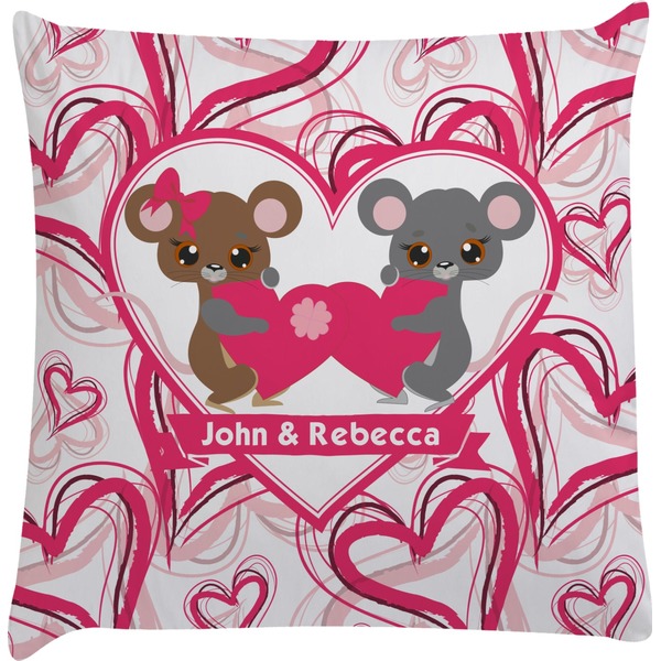 Custom Valentine's Day Decorative Pillow Case (Personalized)