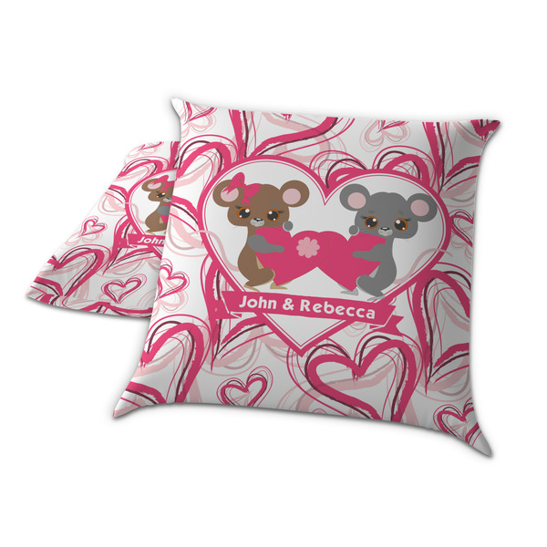 Valentine's Day Decorative Pillow Case - TWO