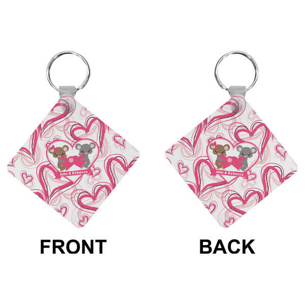 Valentine's Day Diamond Keychain (Front + Back)