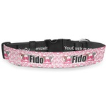 Valentine's Day Deluxe Dog Collar - Extra Large (16" to 27") (Personalized)
