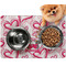 Valentine's Day Dog Food Mat - Small LIFESTYLE