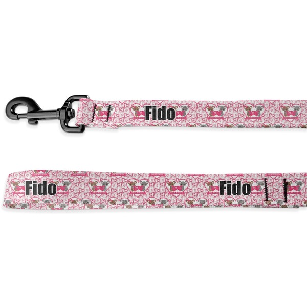 Custom Valentine's Day Deluxe Dog Leash - 4 ft (Personalized)