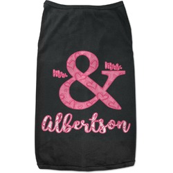 Valentine's Day Black Pet Shirt (Personalized)