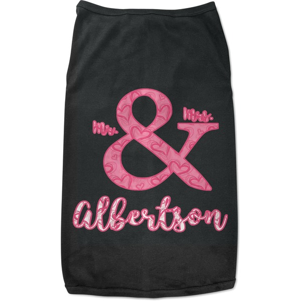 Custom Valentine's Day Black Pet Shirt - M (Personalized)