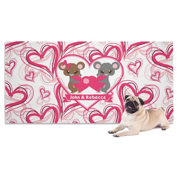 Custom Valentine's Day Dog Towel (Personalized)