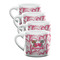 Valentine's Day Double Shot Espresso Mugs - Set of 4 Front