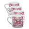 Valentine's Day Double Shot Espresso Cups - Set of 4 (Personalized)