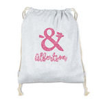 Valentine's Day Drawstring Backpack - Sweatshirt Fleece - Double Sided (Personalized)