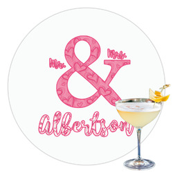 Valentine's Day Printed Drink Topper - 3.5" (Personalized)