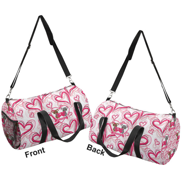 Valentine's Day Duffle bag large front and back sides