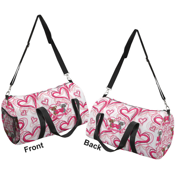 Valentine's Day Duffle bag small front and back sides
