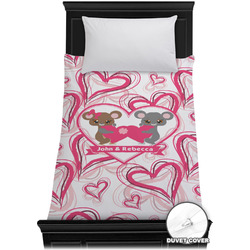 Valentine's Day Duvet Cover - Twin XL (Personalized)
