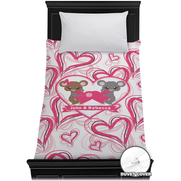 Custom Valentine's Day Duvet Cover - Twin XL (Personalized)