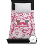 Valentine's Day Duvet Cover - Twin (Personalized)