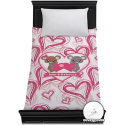 Valentine's Day Duvet Cover - Twin (Personalized)