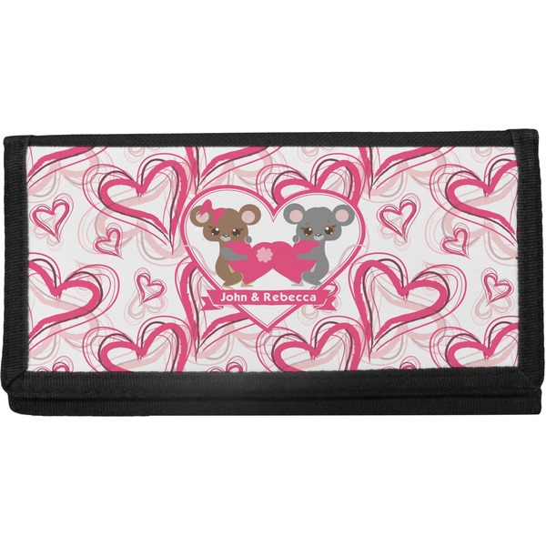 Custom Valentine's Day Canvas Checkbook Cover (Personalized)