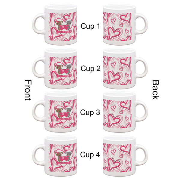 Valentine's Day Espresso Cup Set of 4 - Apvl