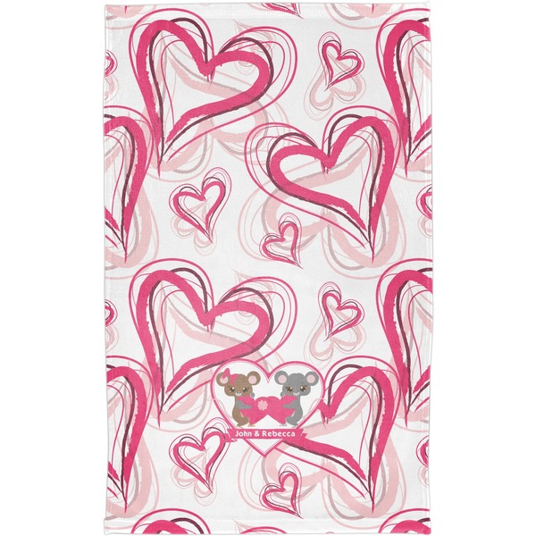 Valentine's Day Finger Tip Towel - Full View