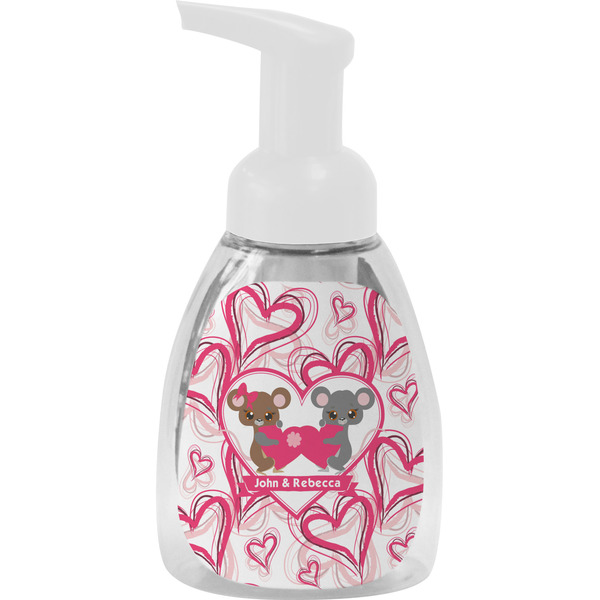 Custom Valentine's Day Foam Soap Bottle - White (Personalized)