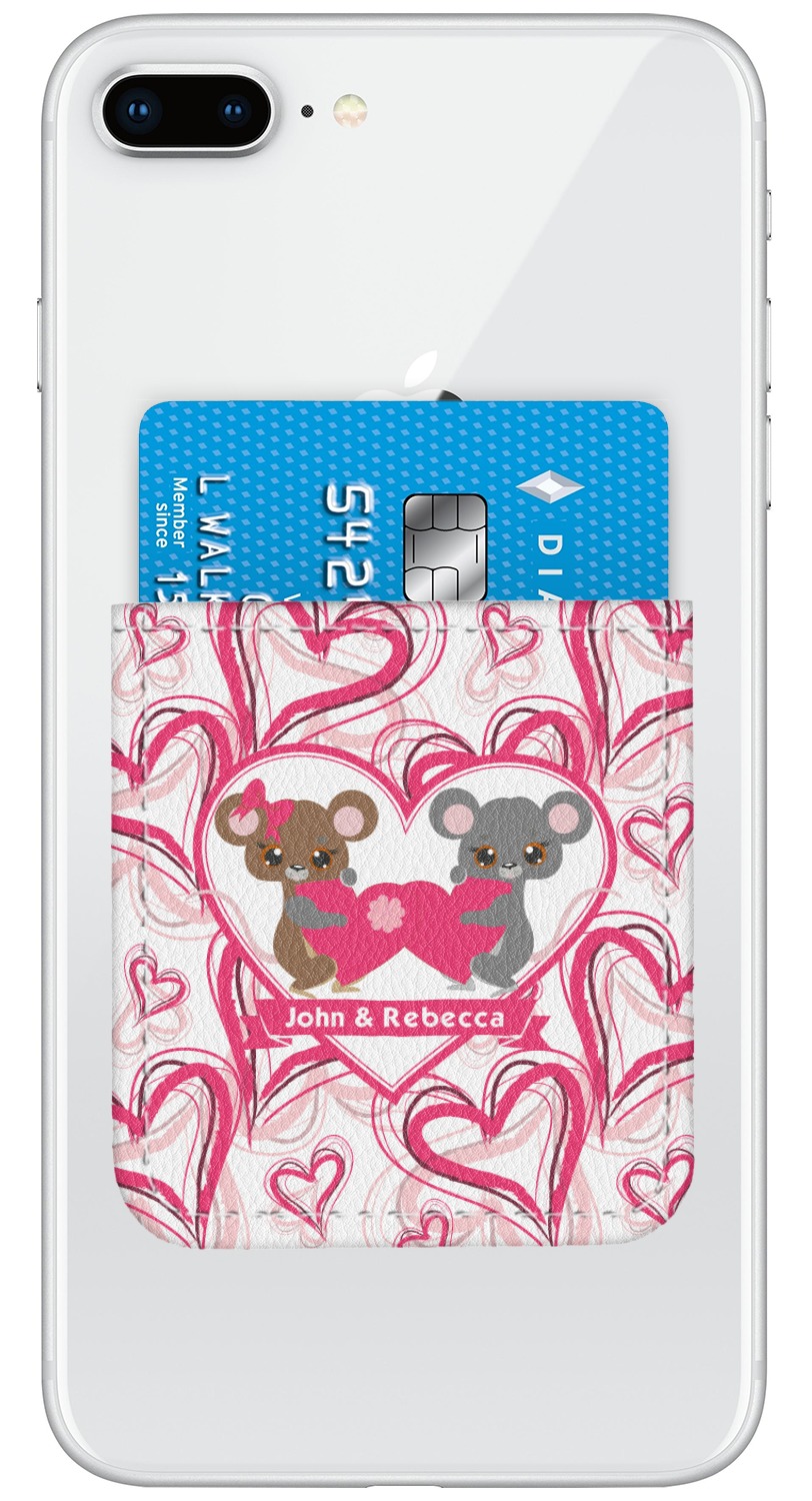 Valentine&#39;s Day Genuine Leather Adhesive Phone Wallet (Personalized) - YouCustomizeIt
