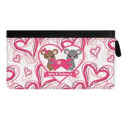 Valentine's Day Genuine Leather Ladies Zippered Wallet (Personalized)
