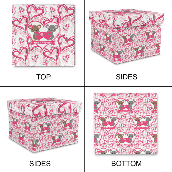 Valentine's Day Gift Boxes with Lid - Canvas Wrapped - XX-Large - Approval
