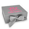 Valentine's Day Gift Box with Magnetic Lid - Silver (Personalized)