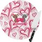 Valentine's Day Round Glass Cutting Board (Personalized)