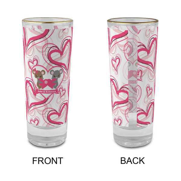 Valentine's Day Glass Shot Glass - 2 oz - Single - APPROVAL