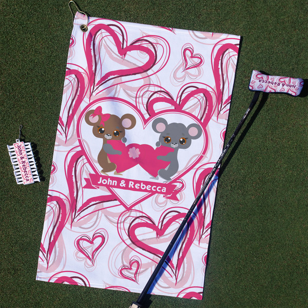 Custom Valentine's Day Golf Towel Gift Set (Personalized)