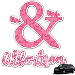 Valentine's Day Graphic Car Decal (Personalized)