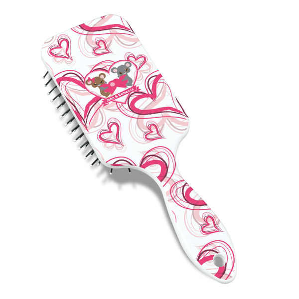 Valentine's Day Hair Brush - Angle View