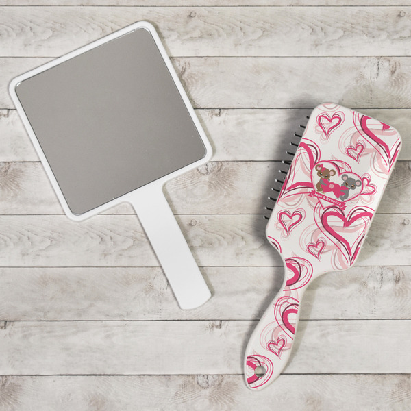 Valentine's Day Hair Brush - In Context