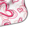 Valentine's Day Hooded Baby Towel- Detail Corner