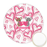 Valentine's Day Printed Cookie Topper - Round (Personalized)